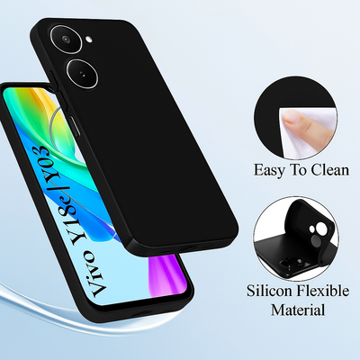 Silicone Case for vivo Y03 - Black