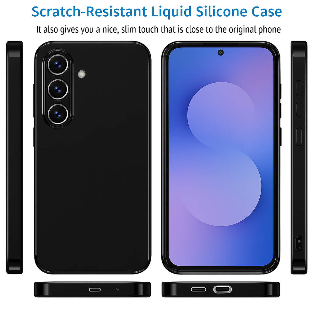 Silicone Case for Samsung Galaxy S25 FE FE - Black