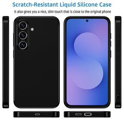 Silicone Case for Samsung Galaxy S25 FE FE - Black