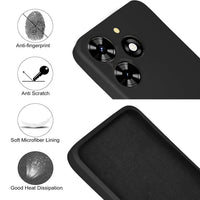 Silicone Case for Infinix Smart 8 - Black