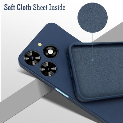 Silicone Case for Infinix Smart 8 - Blue