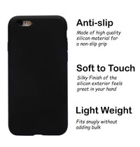 Silicone Case for Apple iPhone 6 - Black