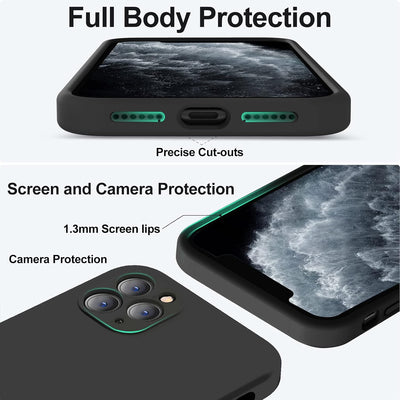 Silicone Case for Apple iPhone 12 Pro Max - Black