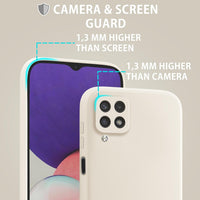 Silicone Case for Samsung Galaxy A12 - Beige