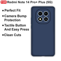Silicone Case for Xiaomi Redmi Note 14 Pro Plus - Blue