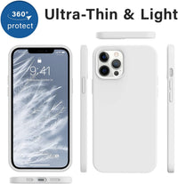Silicone Case for Apple iPhone 15 Pro Max - White