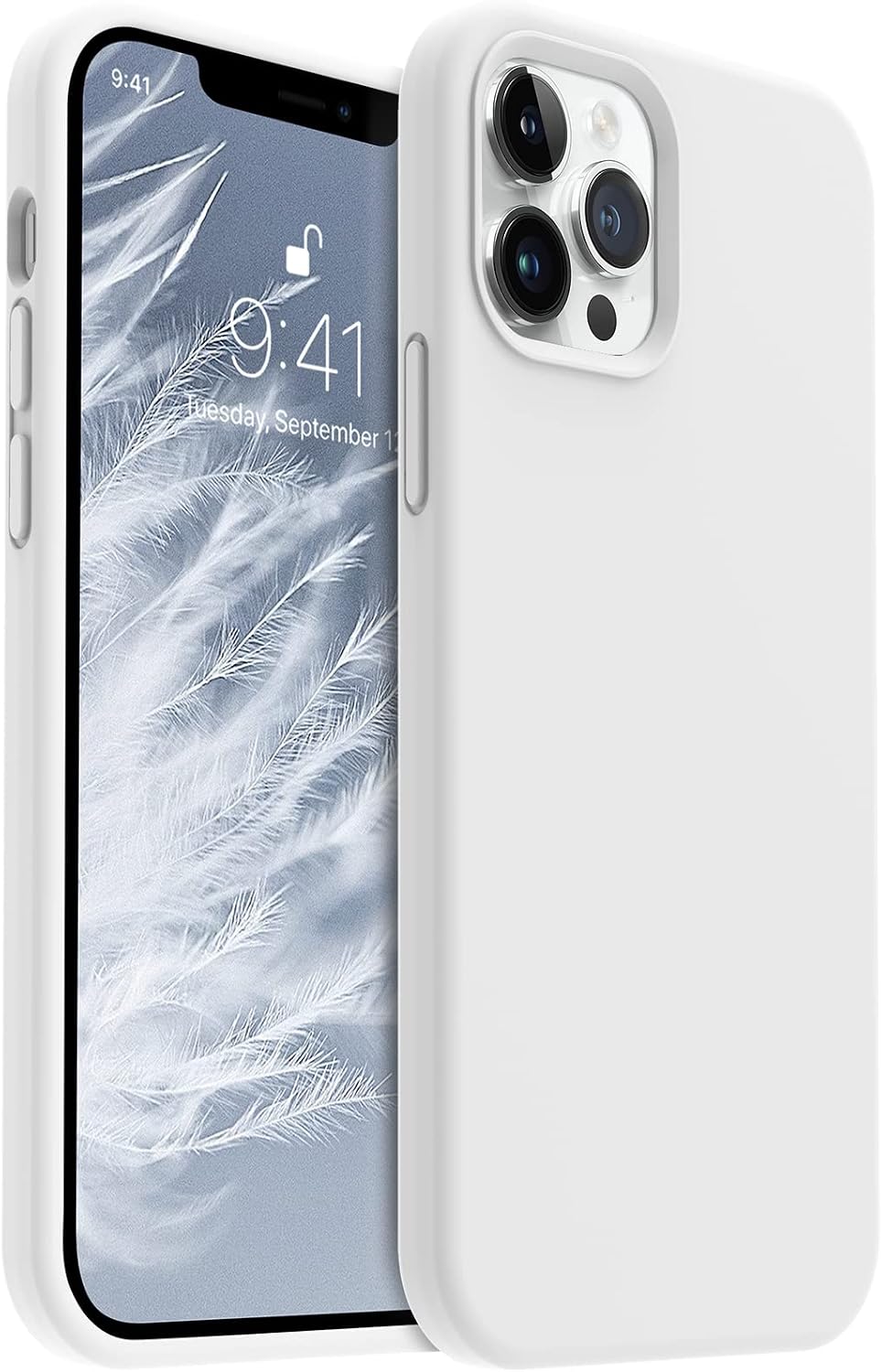 Silicone Case for Apple iPhone 16 Pro - White