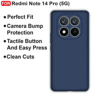 Silicone Case for Xiaomi Redmi Note 14 Pro - Blue