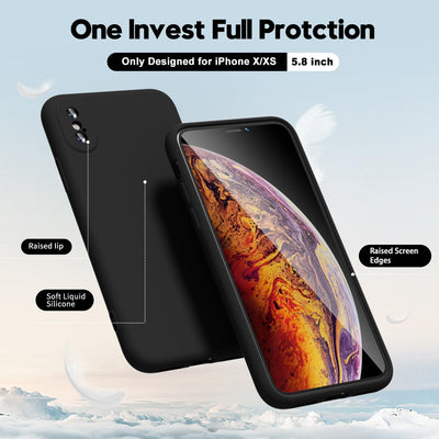 Silicone Case for Apple iPhone X - Black