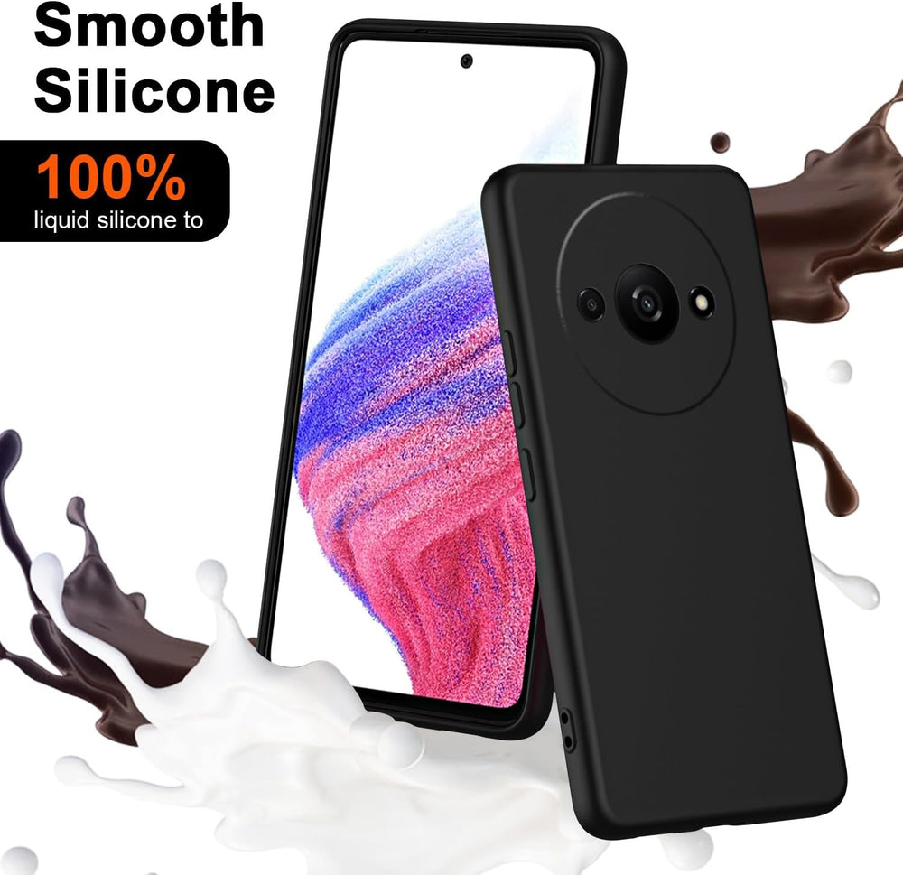 Silicone Case for Xiaomi Redmi A3 - Black