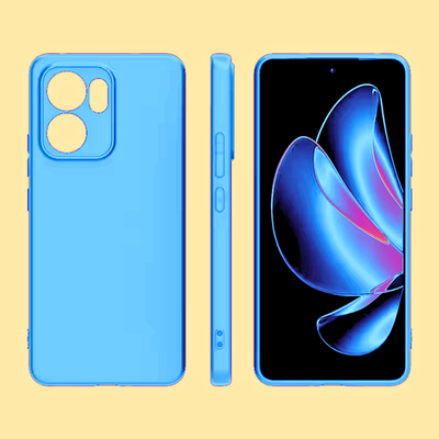 Silicone Case for OPPO Reno 13 F - Blue