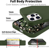 Silicone Case for Apple iPhone 15 Pro - Green