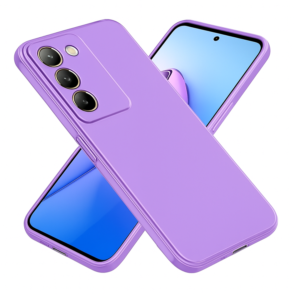Silicone Back Cover for vivo V30 Lite - Purple