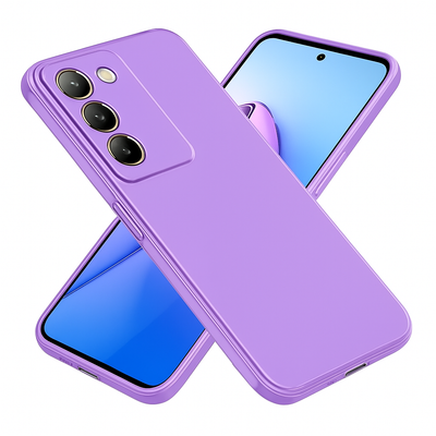 Silicone Back Cover for vivo V30 Lite - Purple