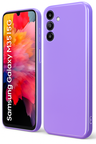 Silicone Case for Samsung Galaxy M55 - Purple
