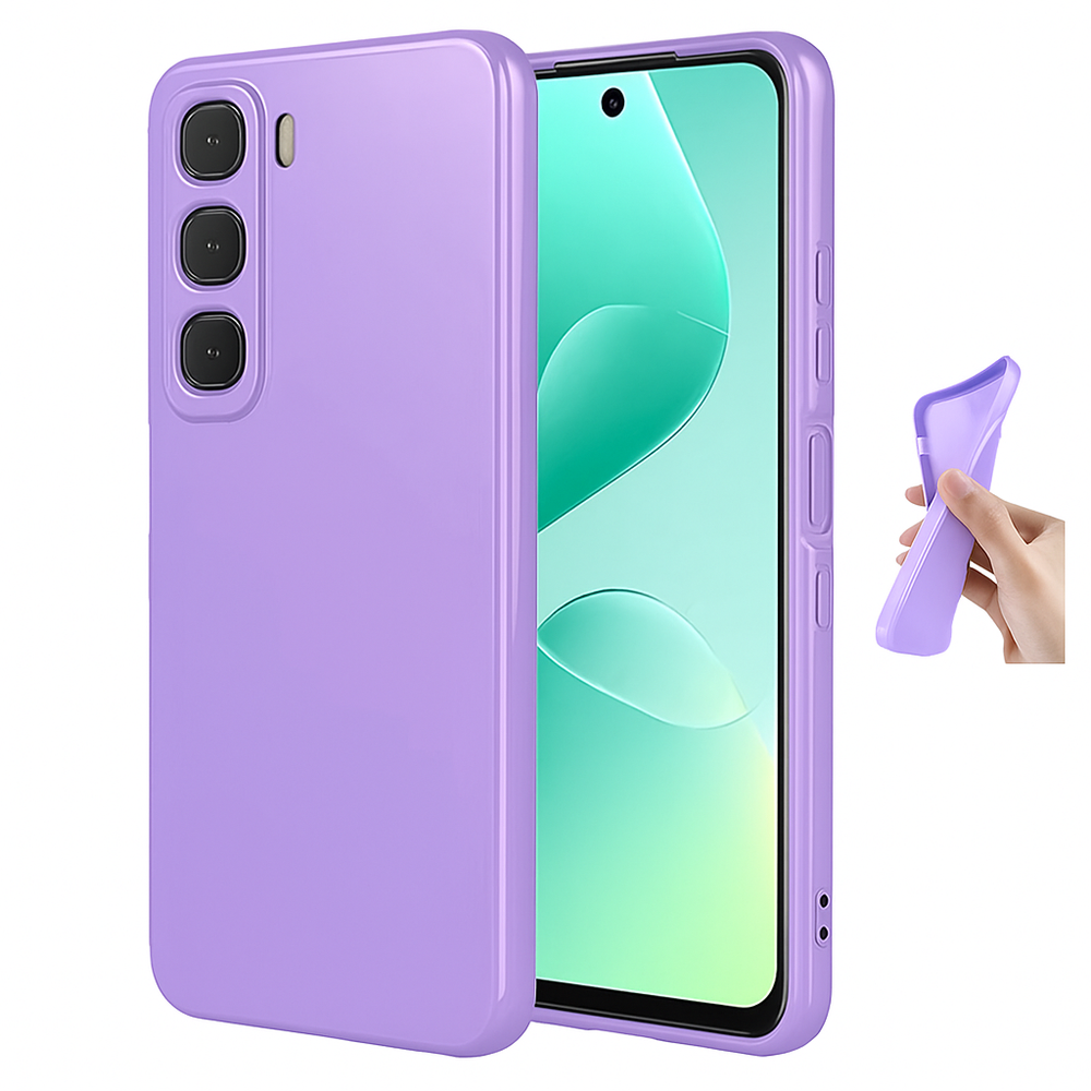 Silicone Case for Infinix Hot 60 Pro - Purple