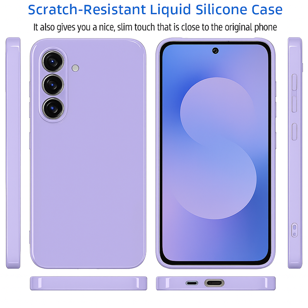 Silicone Case for Samsung Galaxy S25 FE FE - Purple