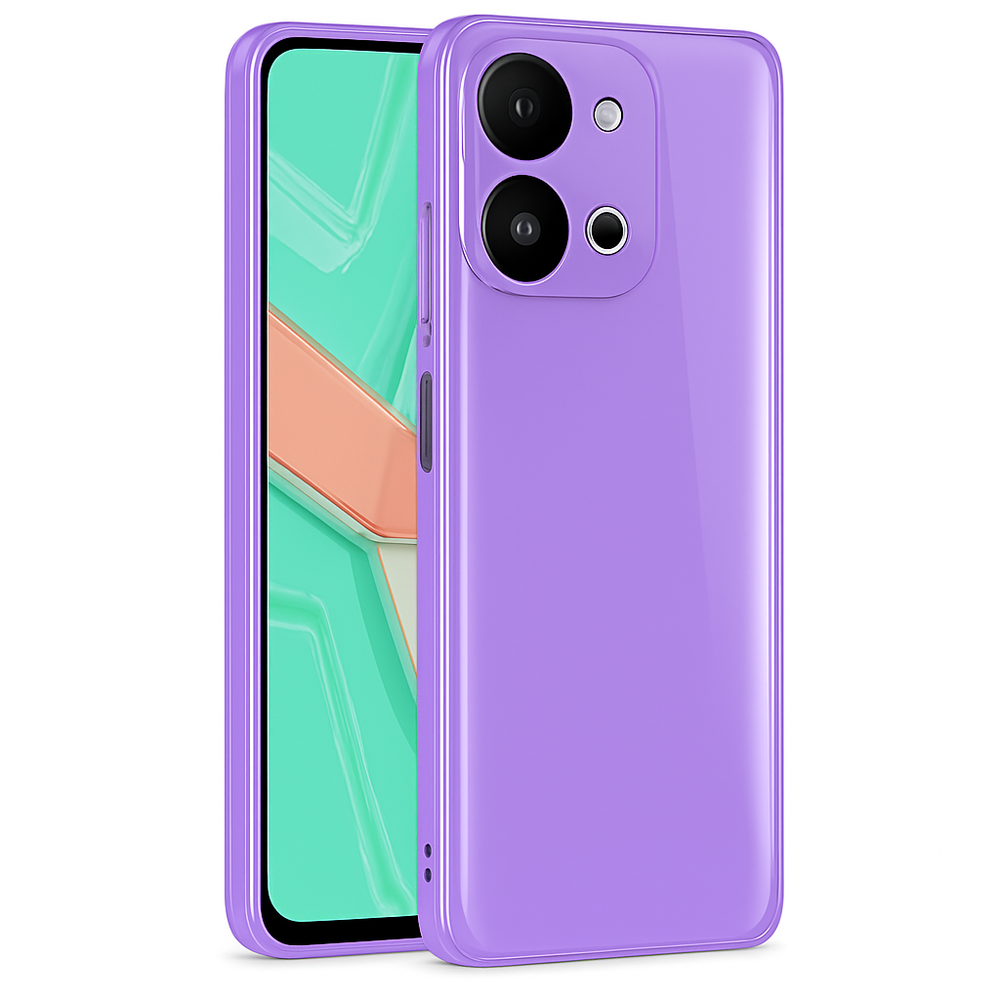 Silicone Case for vivo Y28 - Purple