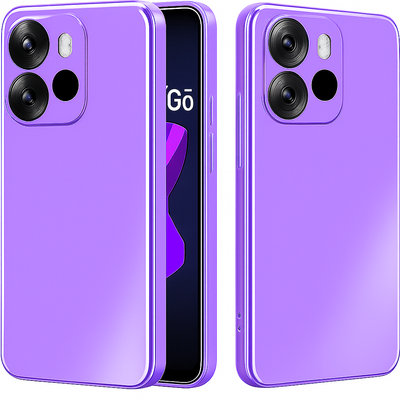 Silicone Case for TECNO Pop 7 - Purple