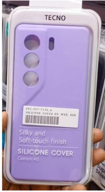 Silicone Case for Tecno Camon 40 Pro - Purple