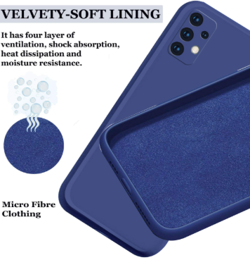 Silicone Case for Samsung Galaxy A32 - Blue