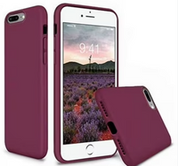Silicone Case for iPhone 8 - Maroon