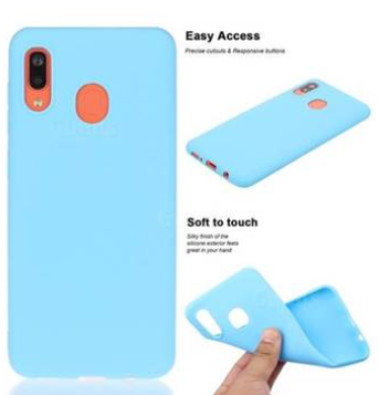 Silicone Case for Samsung Galaxy A30 - Blue
