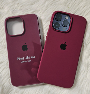 Silicone Case for iPhone 12 - Maroon