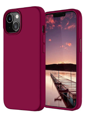 Silicone Case for iPhone 13 Mini - Burgundy