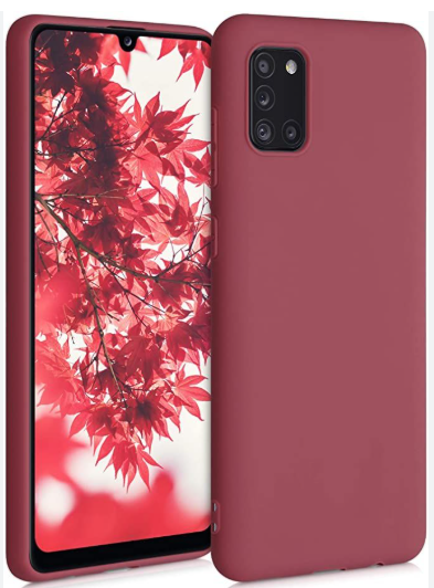 Silicone Case for Samsung Galaxy A71 - Burgundy