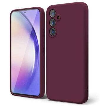 Silicone Case for Samsung Galaxy A55 5G - Burgundy
