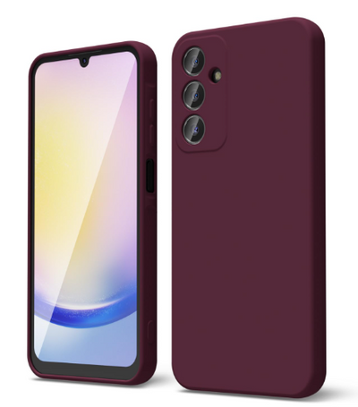 Silicone Case for Samsung Galaxy A25 5G - Burgundy