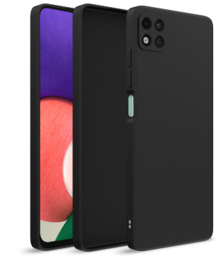 Silicone Case for Samsung Galaxy A22 5G - Black