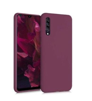 Silicone Case for Samsung Galaxy A30s - Burgundy