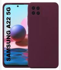 Silicone Case for Samsung Galaxy A22 - Maroon