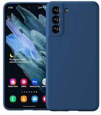 Silicone Case for Samsung Galaxy S21 FE - Blue