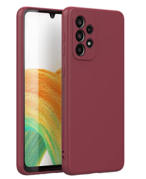 Silicone Case for Samsung Galaxy A32 - Burgundy