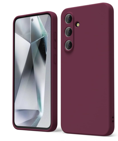 Silicone Case for Samsung Galaxy S25 - Burgundy