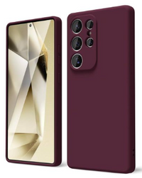 Silicone Case for Samsung Galaxy S25 Ultra - Burgundy