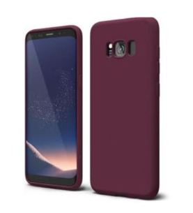 Silicone Case for Samsung Galaxy S8+ - Burgundy