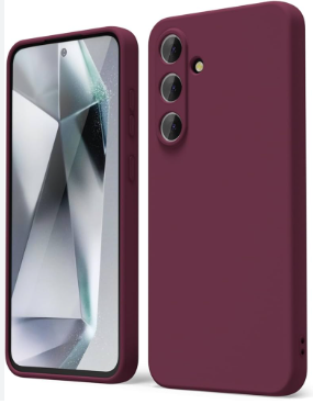 Silicone Case for Samsung Galaxy S24+ - Burgundy
