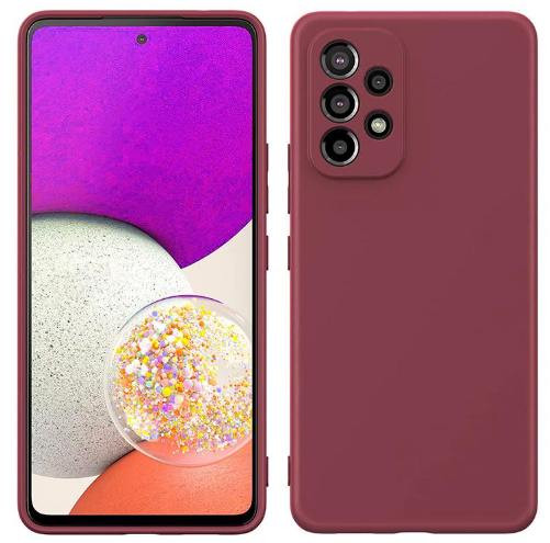Silicone Case for Samsung Galaxy A53 5G - Burgundy