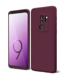 Silicone Case for Samsung Galaxy S9+ - Burgundy