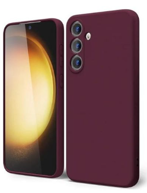 Silicone Case for Samsung Galaxy S24 - Burgundy