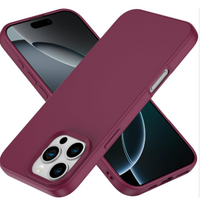 Silicone Case for iPhone 16 Pro - Burgundy