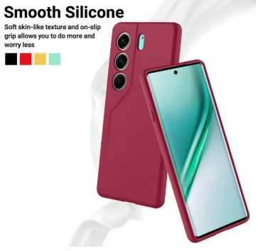 Silicone Case for Tecno Camon 40 Pro - Burgundy