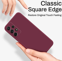 Silicone Case for Samsung Galaxy M31s - Burgundy