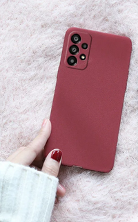 Silicone Case for Samsung Galaxy A73 5G - Burgundy