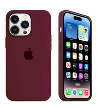 Silicone Case for iPhone 15 Pro Max - Burgundy