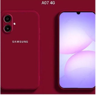 Silicone Case for Samsung Galaxy A07 - Burgundy